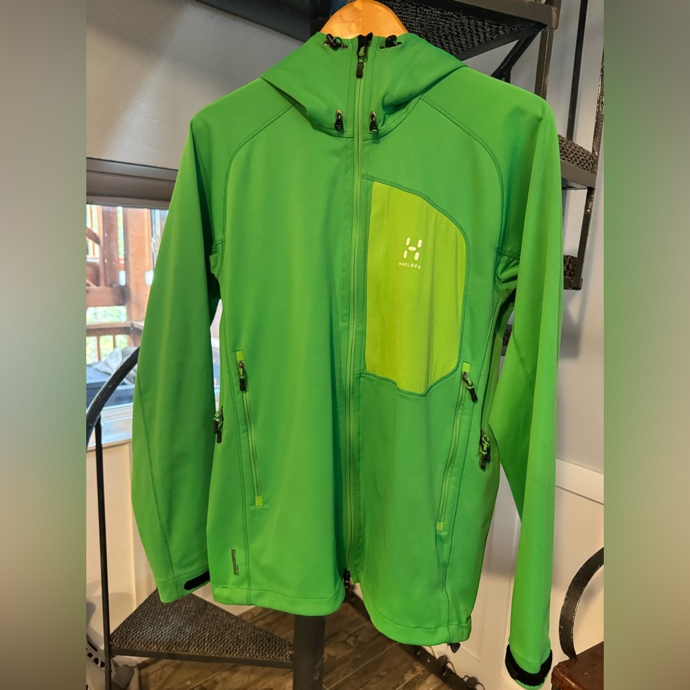 Haglöfs Men's Green Windstopper Soft Shell Jacket